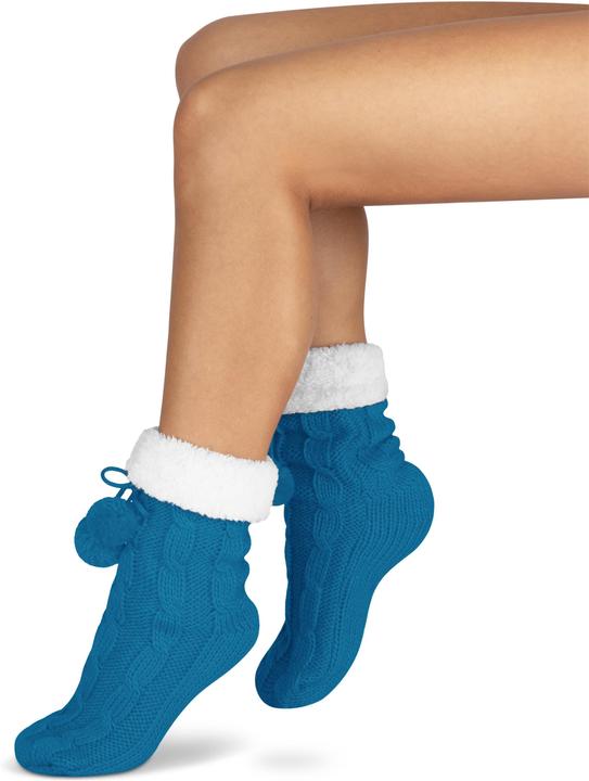 Produktbild Normani Strick-Hausschuhe mit Bommeln und ABS (Einzelpack, 40 - 44)