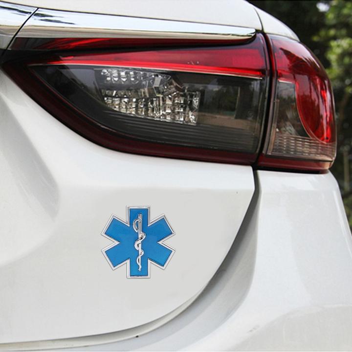 Actual product image König Design 3D ABS chrome star doctor all-wheel off-road sticker emblem logo lettering