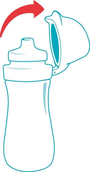 Productafbeelding Magni Drinkfles turquoise 430ml PICNIK Kids ORIGINS (0.43 l)