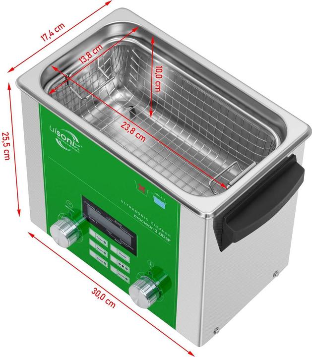 Produktbild Ulsonix Ultraschallgerät Degas Sweep Pulse Ultraschallreiniger Ultraschallbad 3L 160W (37 kHz, 3000 ml)
