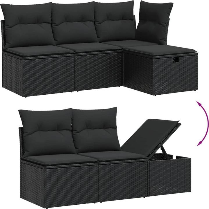 Produktbild VidaXL Gartenmöbel Sofa Garnitur Gartengarnitur Garten Sitzgruppe 7-tlg. Beige