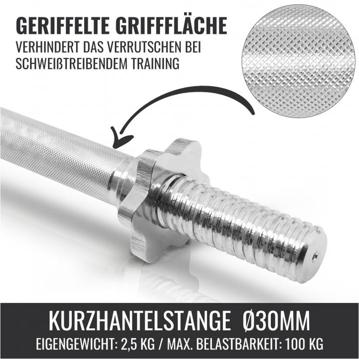 Immagine prodotto Gorilla Sports Set di manubri (4 x 2,5 kg, 4 x 1,25 kg)