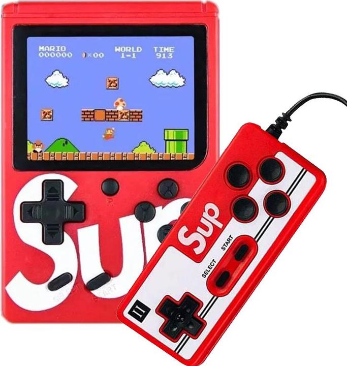 Nenurodyta Mini console di gioco RETRO Sup 400 rossa + pad