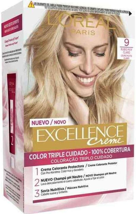 Immagine prodotto L'Oréal Paris L'Oreal Paris Excellence Creme Colorazione per capelli 9.1 Biondo Chiaro (#9,1 Biondo chiaro)
