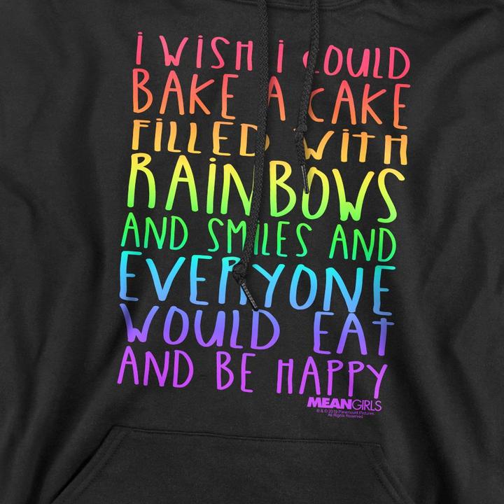 Immagine prodotto Mean Girls Rainbows And Cake Felpa con Cappuccio Uomo (XXL)
