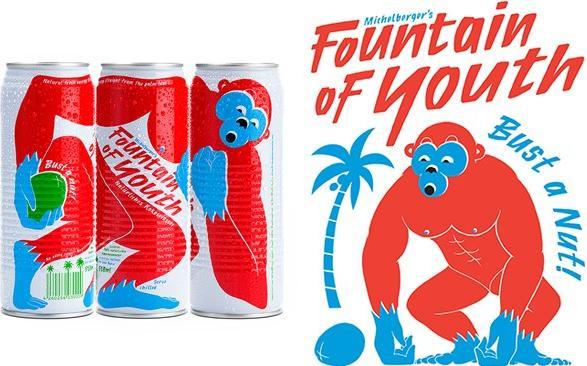 Actual product image Michelberger Monkey 100% Pure Coconut Water BOX 24 x 520 ml (24 x 52 cl)