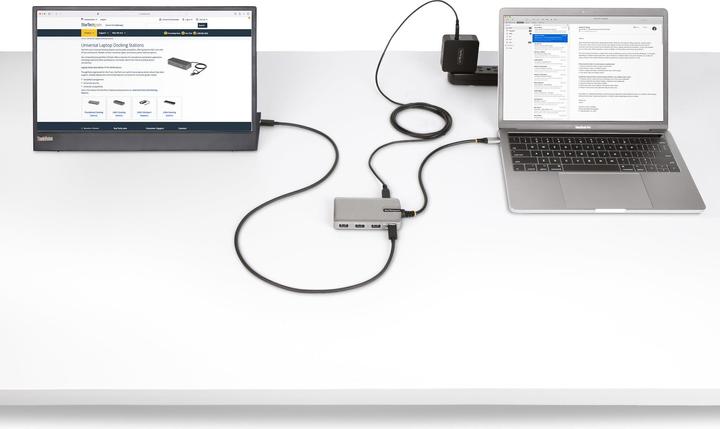 Produktbild StarTech com 4-Port USB-C Hub mit DP Alt Mode Videoausgang 4K 60Hz - USB-C auf 3x USB-A & USB-C, 100 (USB-C, 4 Ports)