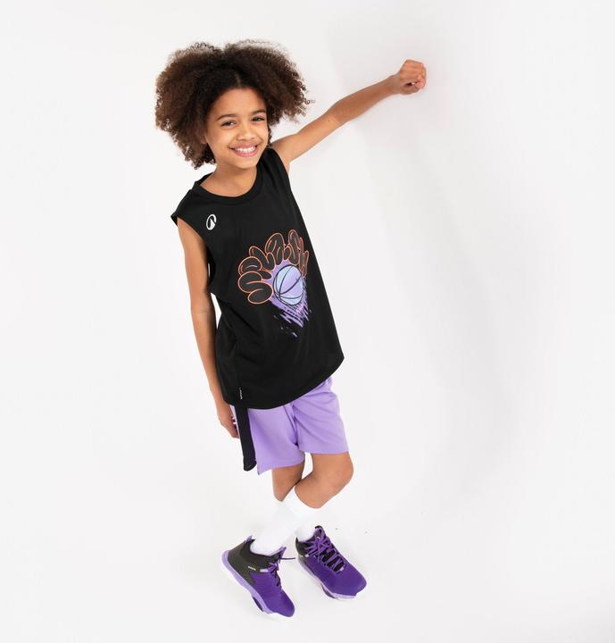 Image du produit Kipsta Maillot basketball sans manche enfant - ts500 fast noir (140)
