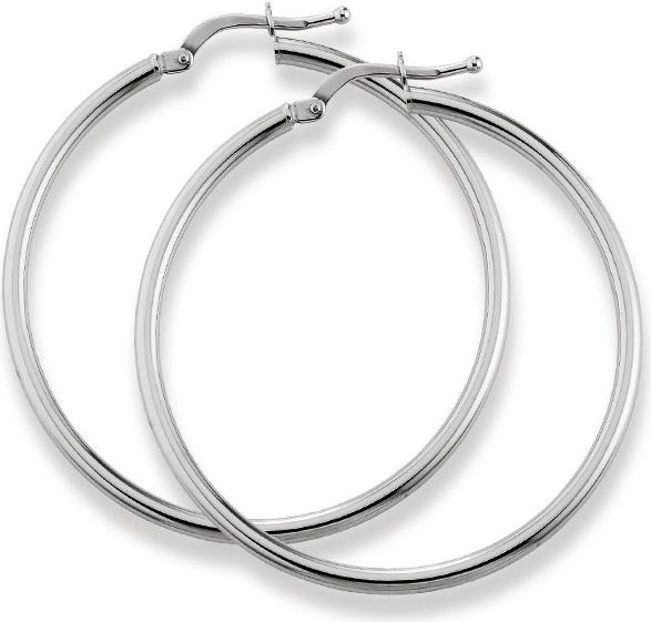 Natsumi Schmuck Creolen Weissgold 18K/750 Ø 29-54mm Rund (750/18 K Weissgold)