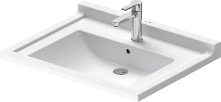 Produktbild Duravit Waschtisch STARCK 3 VITAL m ÜL HLB 700x545mm 1 Hahnloch weiss WG (545 mm, 700 mm)