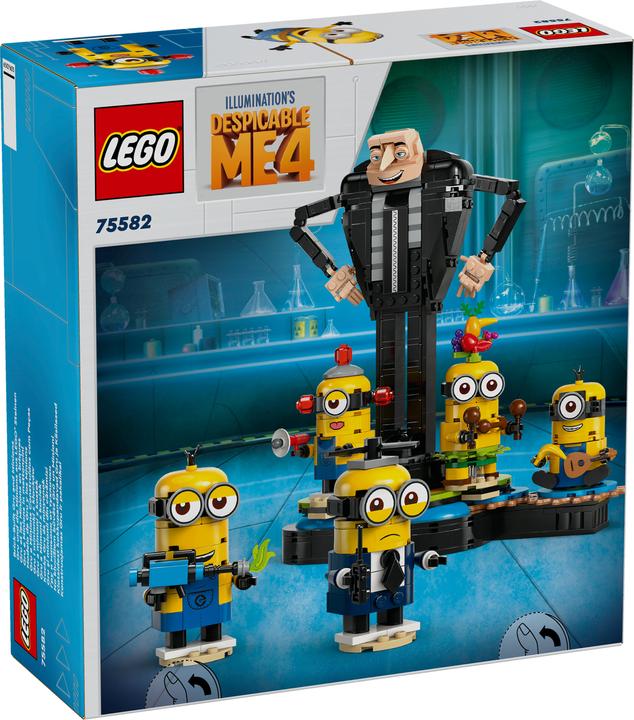 Actual product image LEGO Gru and the Minions made from bricks (75582, LEGO Minions)