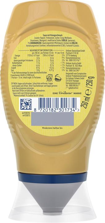 Actual product image Hellmann's Cheese sauce (250 g)
