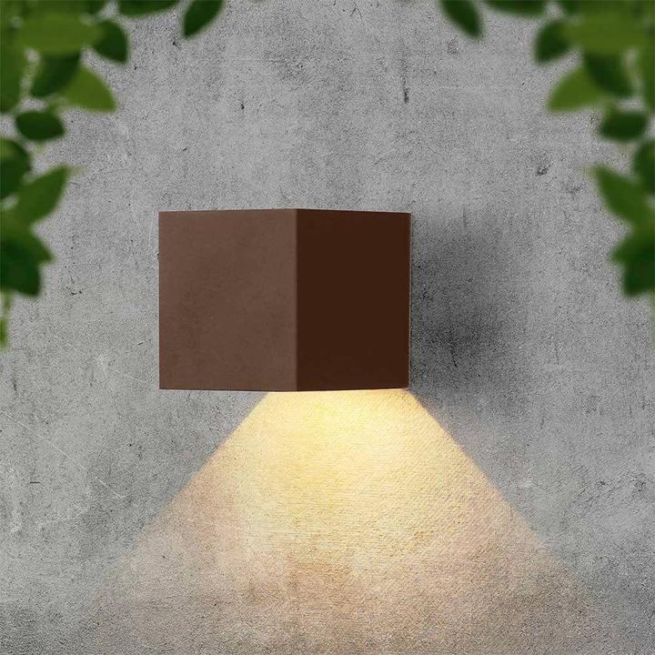 Actual product image V-TAC VT-11109-C 11888 Solar wall spotlight with motion detector Warm white Brown (860 lm, IP65)