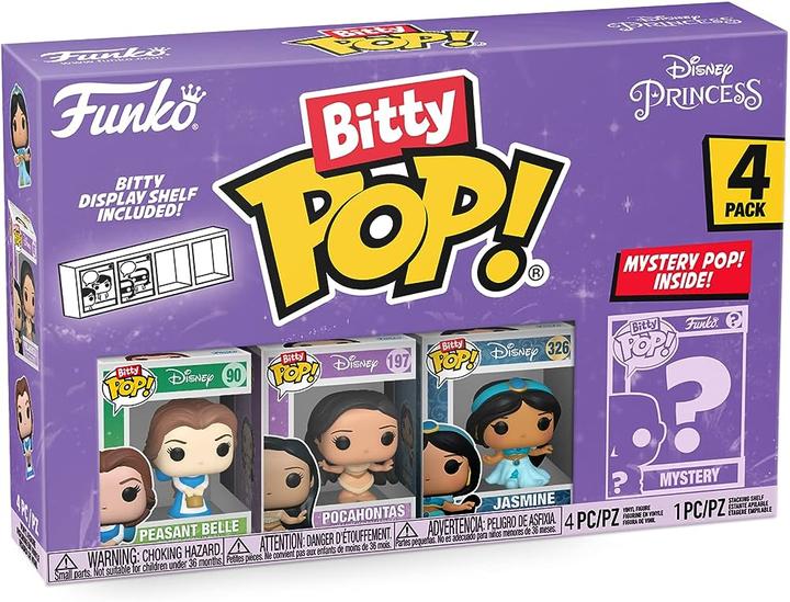Produktbild Funko Disney Princesses pack 4 figurines Bitty POP! Vinyl Belle 2,5 cm