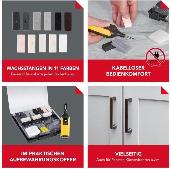 Produktbild Easymaxx PVC- & Vinyl-Reparaturset, Ausstattung: Koffer, Set: Ja