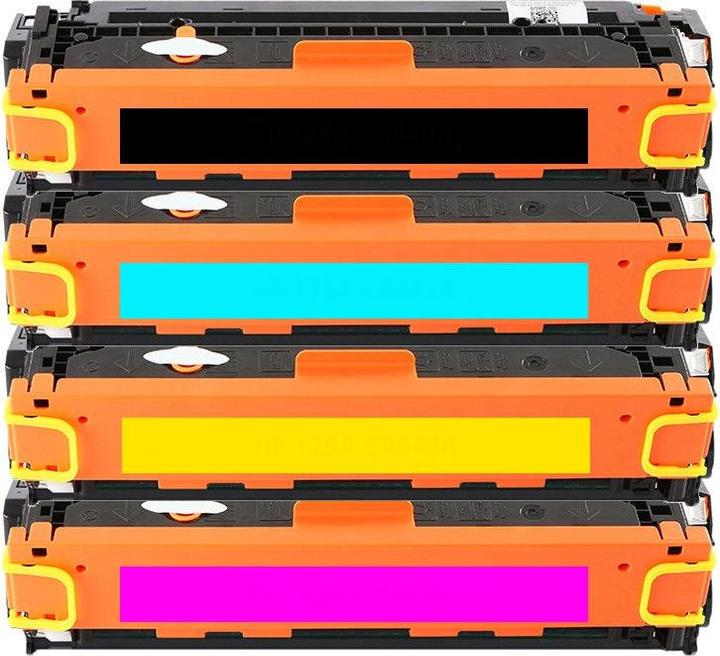 Actual product image Hermex Compatible HP Color LaserJet 2550n Toner 4 pieces (M, FC, C, Y)
