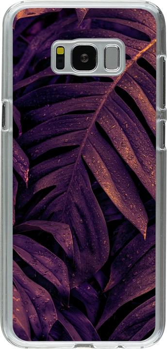 Actual product image PhoneLook Coque transparent Purple Light Leaves (Samsung Galaxy S8+)