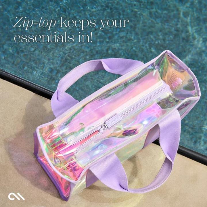 Immagine prodotto Case-Mate Mini borsa da spiaggia Soap Bubble - borsa a tracolla impermeabile (iridescente)