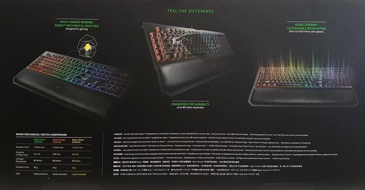 Actual product image Razer BlackWidow Chroma V2 (DE, Cable)