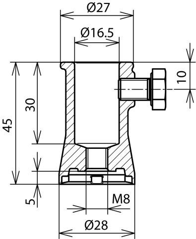 Immagine prodotto Dehn Bussola di fissaggio con vite di fermo B 106126 (Attrezzi)