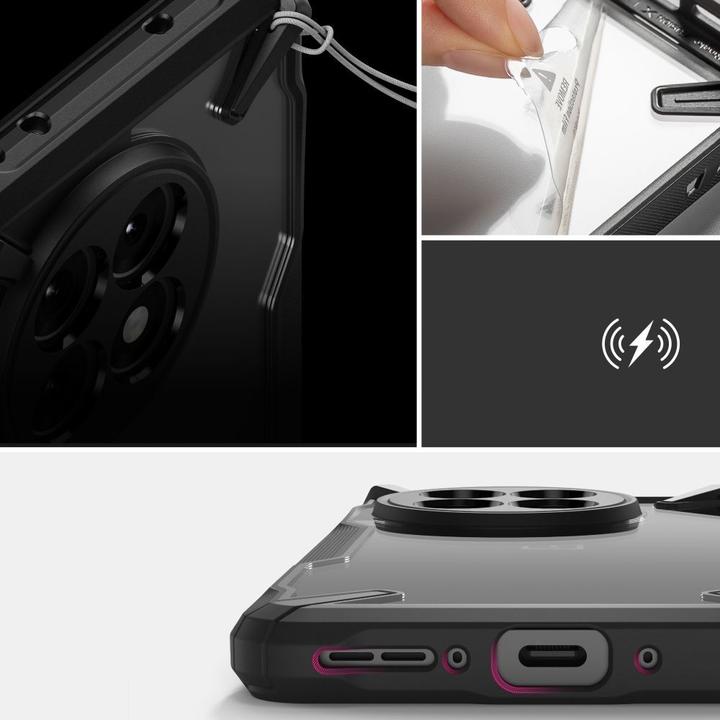 Actual product image Ringke Fusion X Case for OnePlus 13R - Clear Black (OnePlus 13R)
