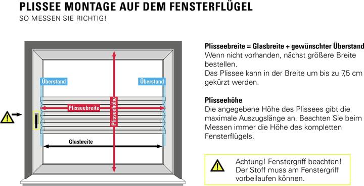 Produktbild Gardinia Plissee Concept zum Klemmen Flowers and Plants Zweig (100 x 130 cm)