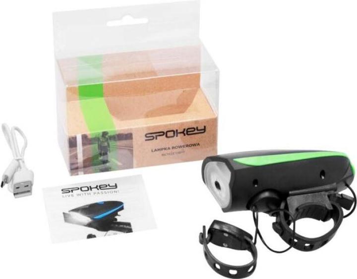 Produktbild Spokey Raini Fahrradlicht mit Hupe
