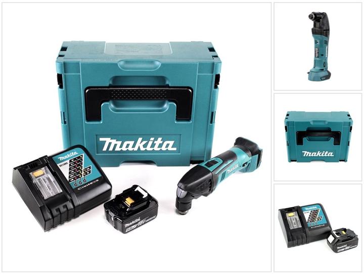Produktbild Makita DTM 50 RT1J 18V Li-Ion Akku Multifunktionswerkzeug im Makpac + 1x BL 1850 B 5,0 Ah Akku + 1x