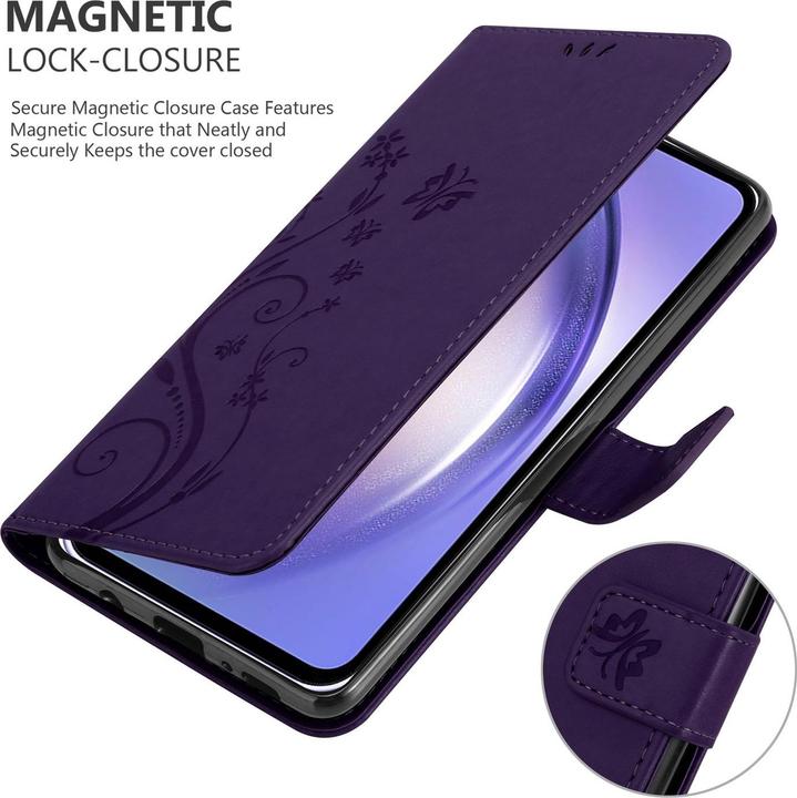 Produktbild Cadorabo Hülle für Samsung Galaxy A54 5G mit Blumen Muster (Samsung Galaxy A54 5G)