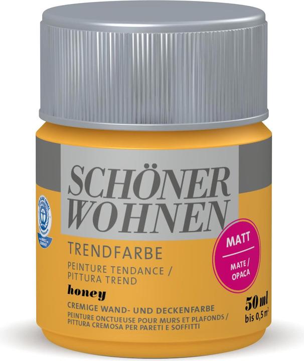 Produktbild Schöner Wohnen Trendfarbe Matt Tester Honey 50 ml (Honey, 50 ml)