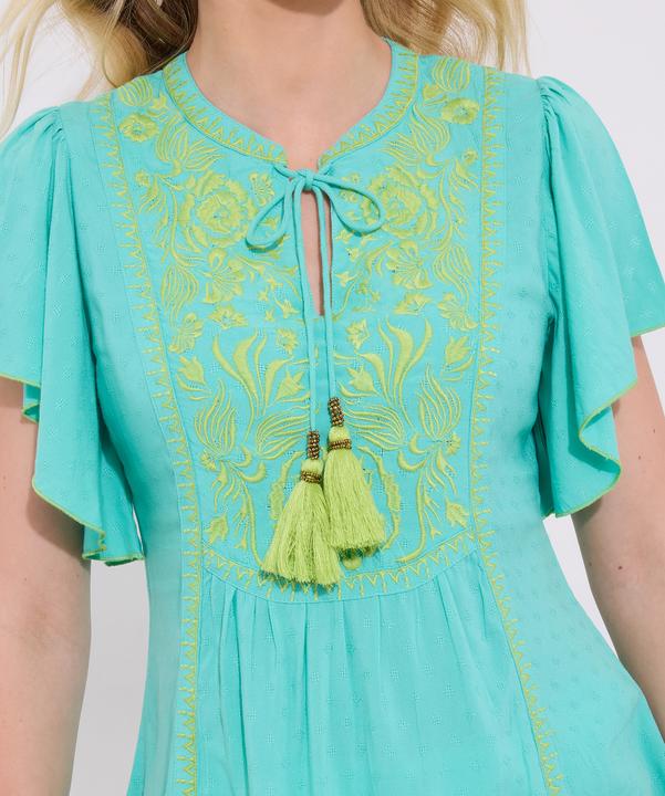 Actual product image Joe Browns Lightweight Boho Embroidered Floaty Sleeve Top