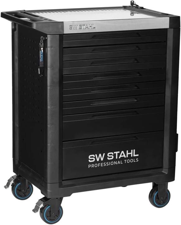 Produktbild SW-Stahl Z3111 Profi Werkstattwagen TT801 schwarz I 8 Schubladen I 5 Schubladen gefüllt I 341 teilig (341 x)