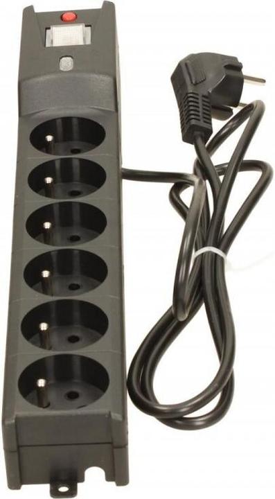 Productafbeelding Lestar LX 610 G-A overspanningsbeveiliging 1,5m zwart Zwart 6 AC uitgangen 230 V 1 5 m (6 x, IEC 320, 1.50 m)
