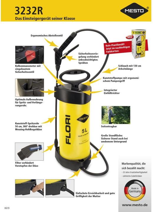 Produktbild Mesto Flori Drucksprühgerät (5 l)