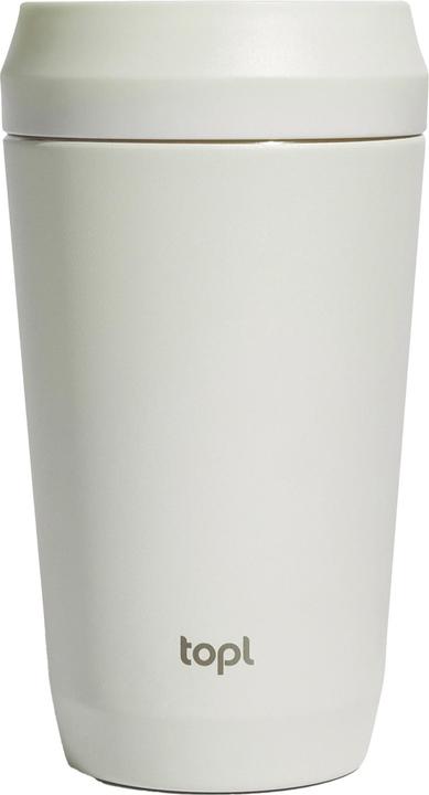 Topl Trinkbecher Patentierter 360° Deckel Recycelter Edelstahl 354ml (0.35 l)