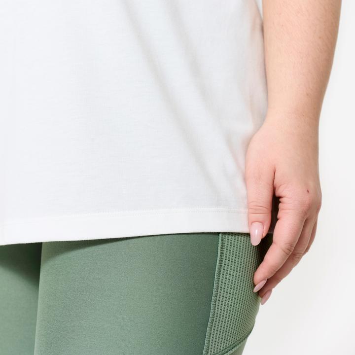 Image du produit Domyos T-shirt oversize femme, blanc coton (XXL)