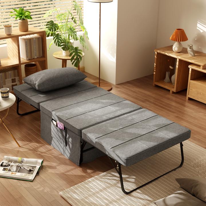 Produktbild Homcom Klappbett mit Matratze (188 x 73 cm)