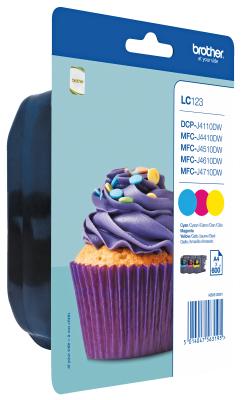 Produktbild Brother LC-123 Rainbow Pack (M, C, Y)