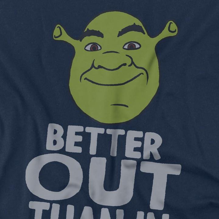Actual product image Shrek Mens Better Out Than In T-Shirt (4XL)