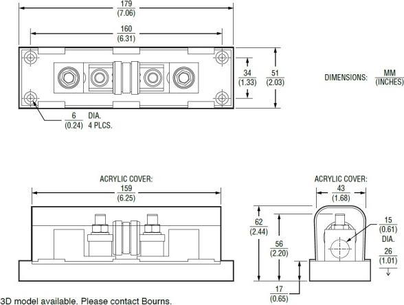 Actual product image Littelfuse Class-T fuse 125A