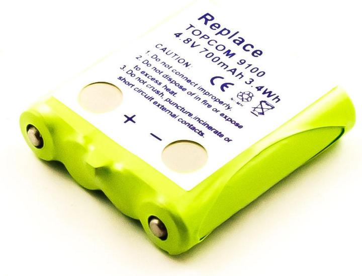 Actual product image AGI 98297 - Battery/Battery - Topcom - Green - TOPCOM TWINTALKER 9100 - Nickel-Metallhy (1 pcs., Device specific, 700 mAh)