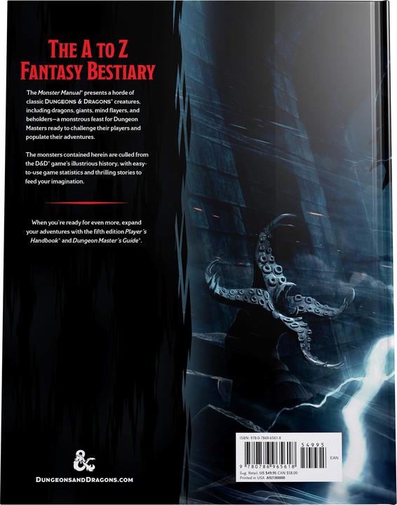 Immagine prodotto Wizards of the Coast WOC967544 - Manuale dei mostri di Dungeons & Dragons, 352 pagine (edizione EN) (Tedesco)