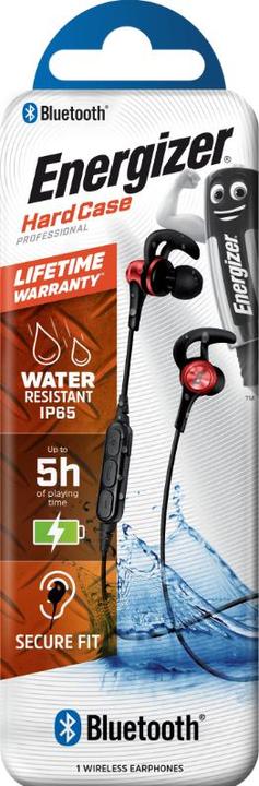 Actual product image Energizer Sports Bluetooth Headphones, red (5 h, Wireless)