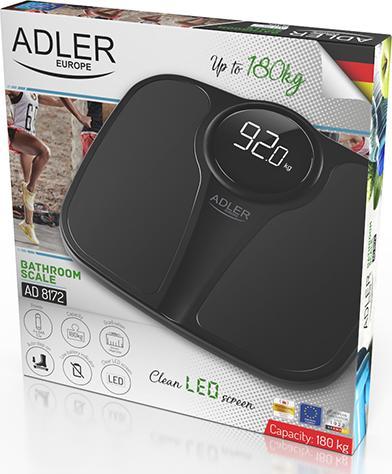 Image du produit Adler Échelles électroniques de corps AD-8172 (black) (180 kg)