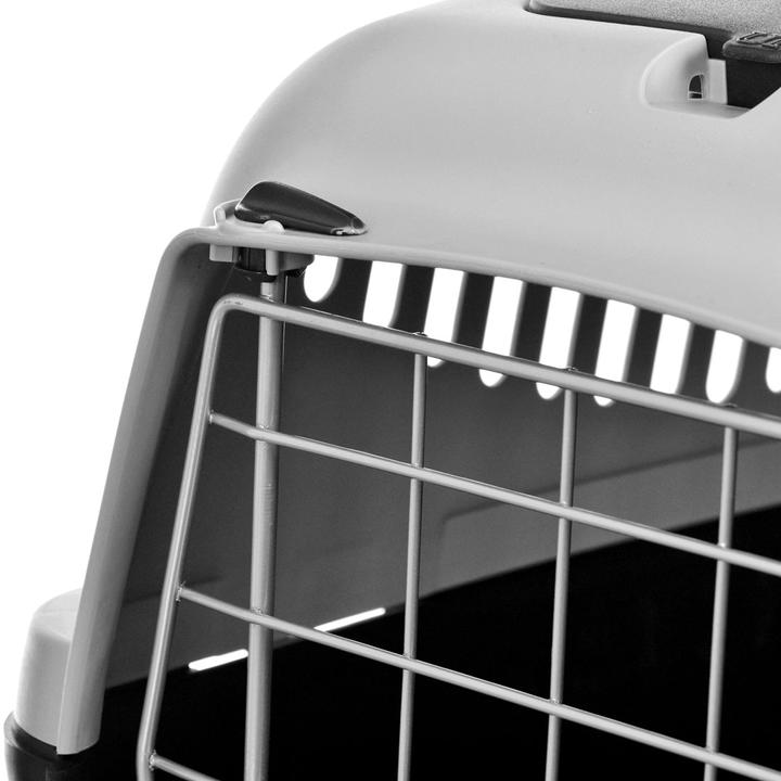 Produktbild Zolux RECORD GULLIVER 2 transport box with metal grille blue / brown (Katze, Abschliessbar)