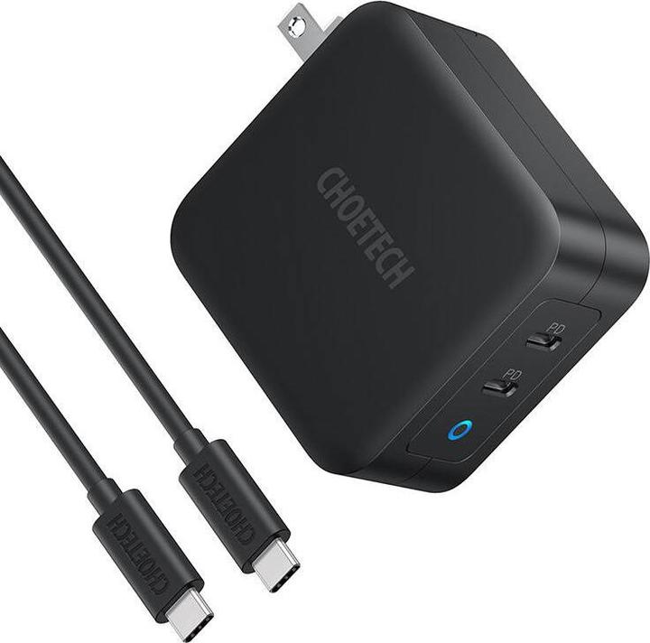 Productafbeelding Choetech PD6008 2xUSB-C PD 100W GaN netlader (100 W)