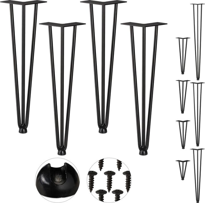 Produktbild Relaxdays Hairpin Tischbein 4er Set