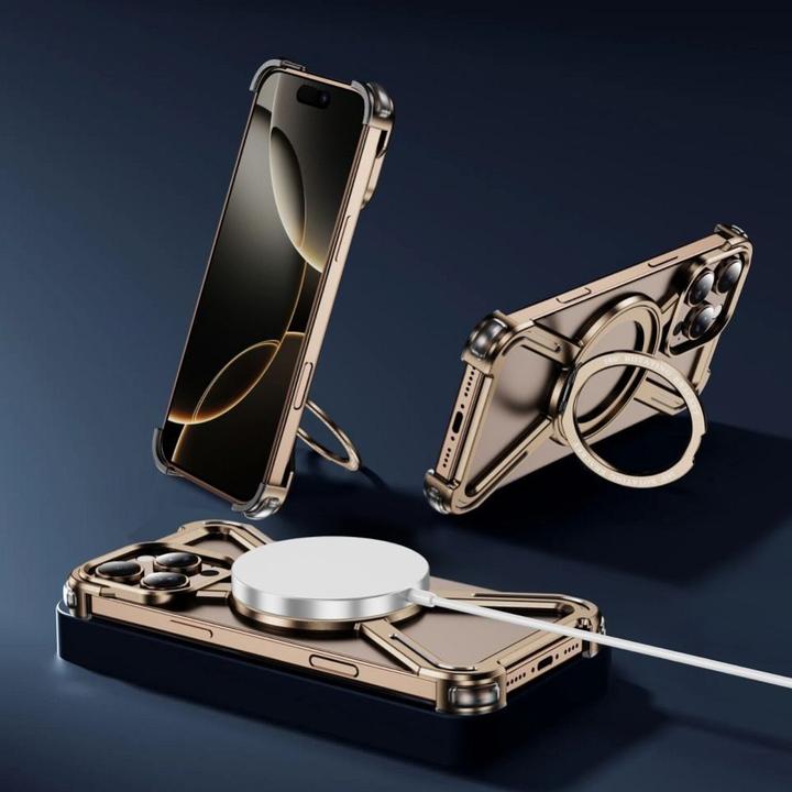 Immagine prodotto Karl Lagerfeld Back panel cover OEM Case TITANIUM Escort for IPHONE 16 desert gold (Apple iPhone 16)