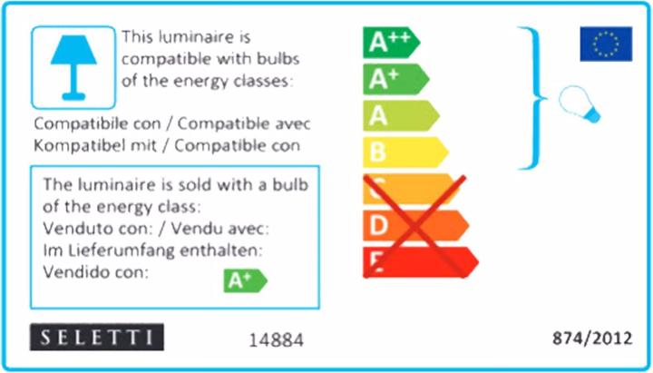 Energie-Label Seletti Tischleuchte (E12)
