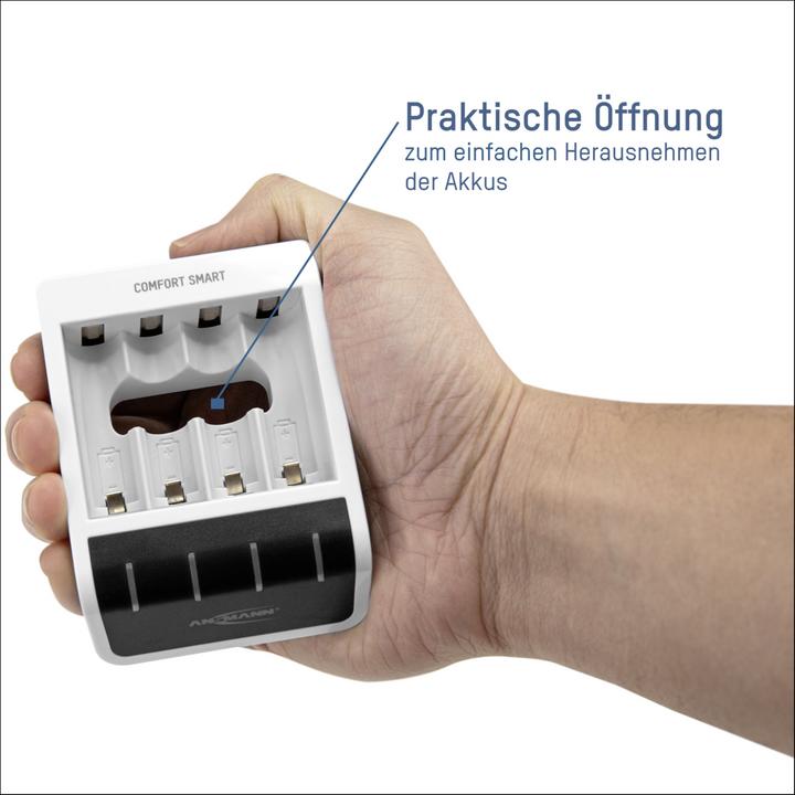 Produktbild Ansmann Comfort Smart Ladegerät (1 Stk., AAA, AA, 800 mAh, Akku)